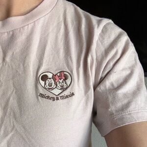 Disney Mickey and Minnie Pink T-Shirt